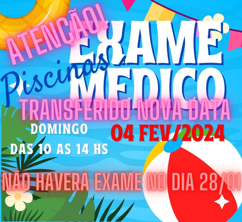 DATA DE EXAME MÉDICO TRANSFERIDO PARA 04/02